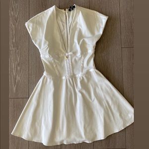 Elisabetta Franchi Elegant White Mini Dress